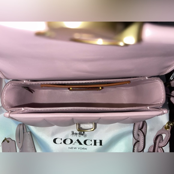 NWOT Coach Quilted Studio 19 light purple - Picture 11 of 16